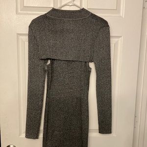 Dress with detachable half top